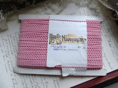 画像7: フランス アンティーク HAUTE NOUVEAUTE ブレード トリム コード ピンク (7)