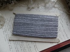 画像5: フランス アンティーク 台紙付き トリム コード ブラック (5)