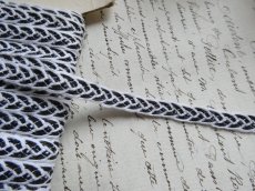 画像8: フランス アンティーク 台紙付き トリム コード ブラック (8)