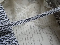 画像3: フランス アンティーク 台紙付き トリム コード ブラック (3)