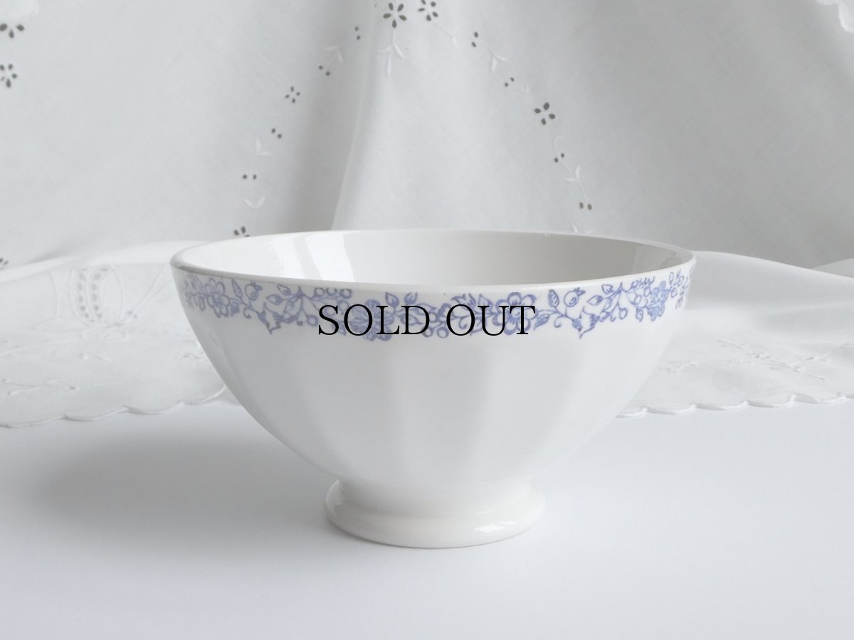 画像11: フランス ヴィンテージ カフェオレボウル お花のガーランド (11)