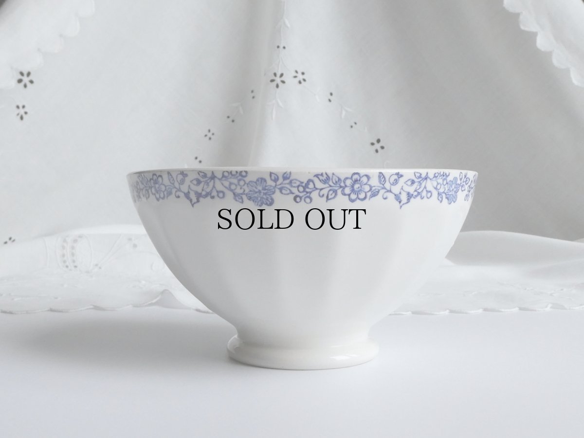 画像3: フランス ヴィンテージ カフェオレボウル お花のガーランド (3)