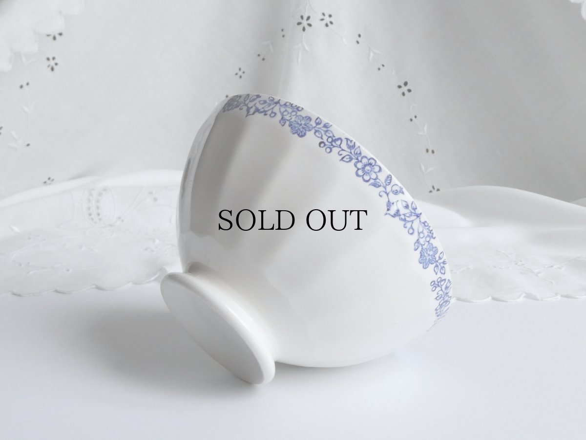 画像13: フランス ヴィンテージ カフェオレボウル お花のガーランド (13)