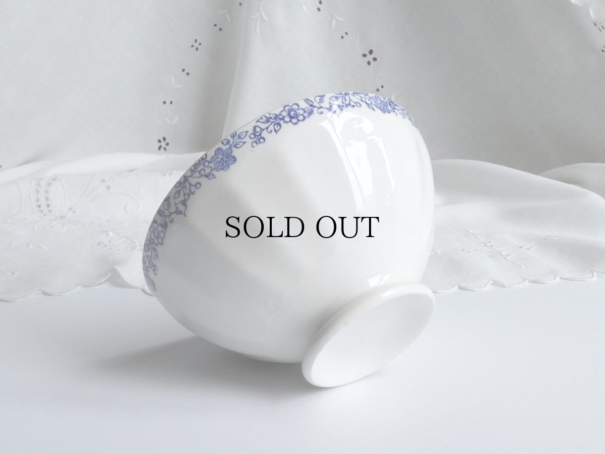 画像12: フランス ヴィンテージ カフェオレボウル お花のガーランド (12)