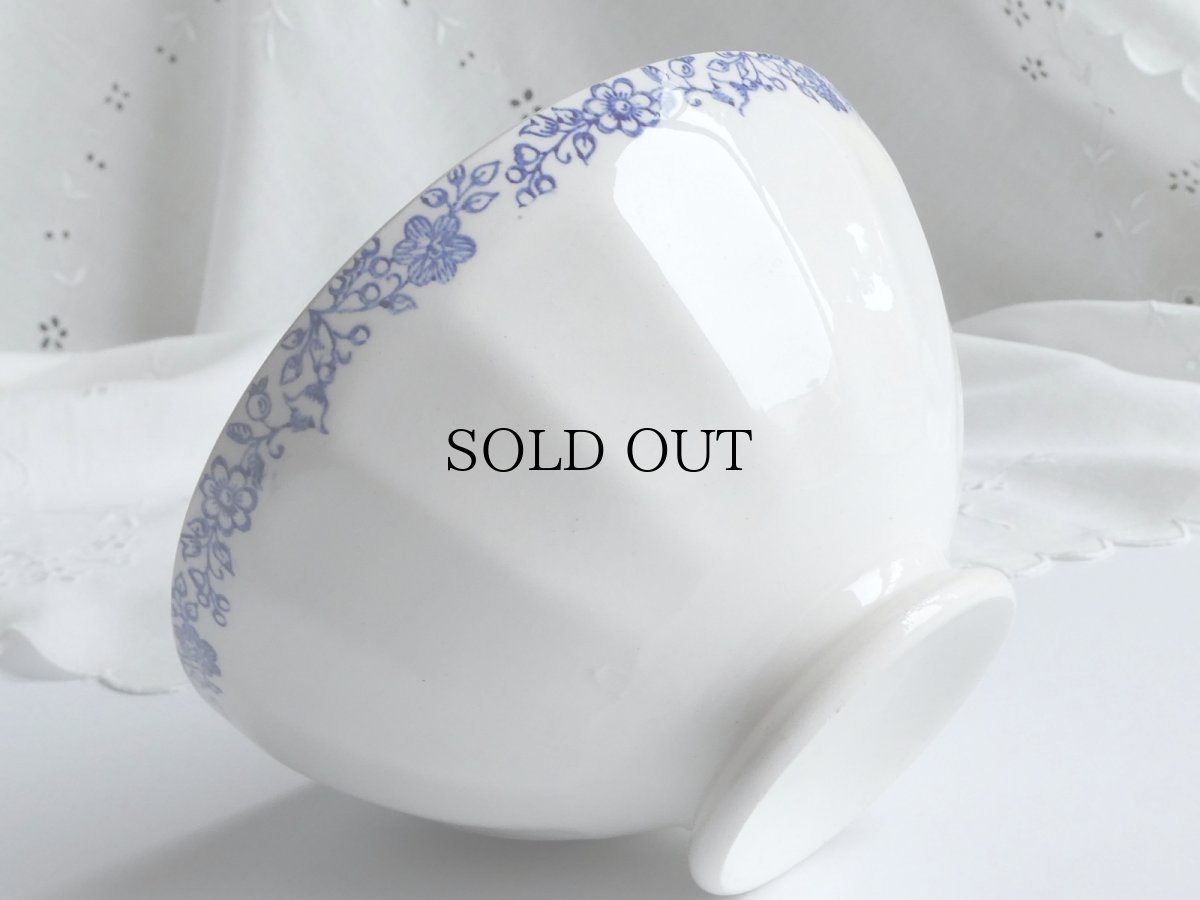 画像14: フランス ヴィンテージ カフェオレボウル お花のガーランド (14)