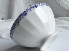 画像14: フランス ヴィンテージ カフェオレボウル お花のガーランド (14)