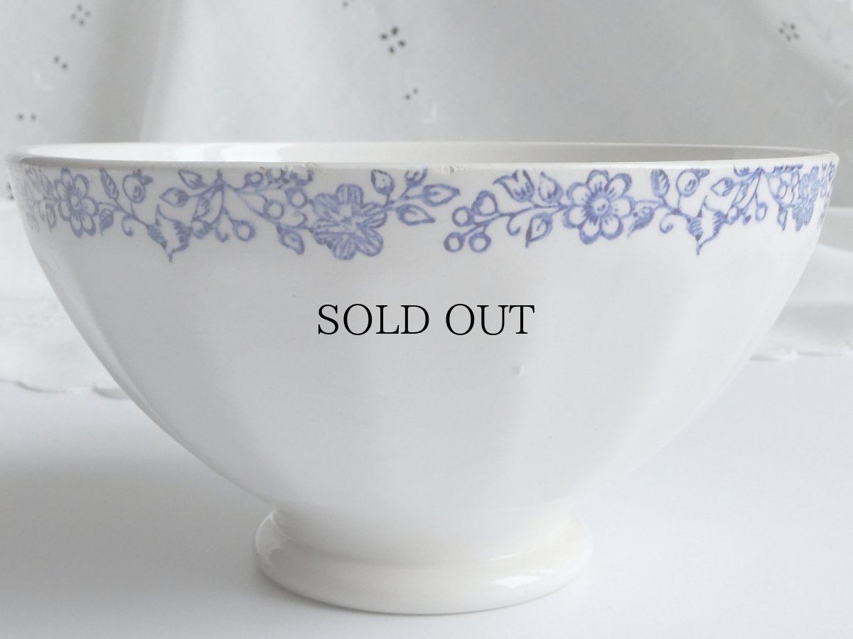 画像9: フランス ヴィンテージ カフェオレボウル お花のガーランド (9)