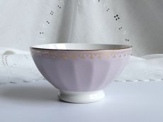 画像2: フランス ヴィンテージ カフェオレボウル モーヴ (2)
