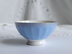画像12: フランス ヴィンテージ カフェオレボウル パステルブルー (12)