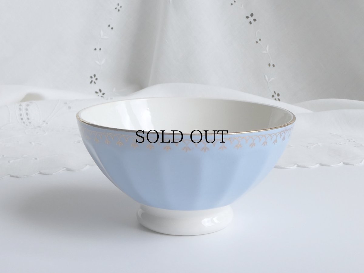 画像3: フランス ヴィンテージ カフェオレボウル パステルブルー (3)
