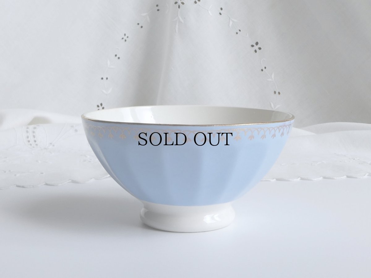 画像2: フランス ヴィンテージ カフェオレボウル パステルブルー (2)