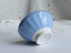 画像1: フランス ヴィンテージ カフェオレボウル パステルブルー (1)