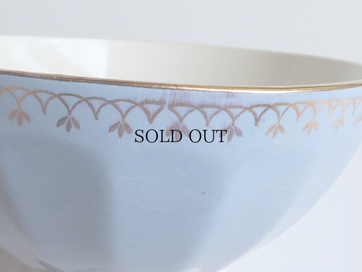 画像10: フランス ヴィンテージ カフェオレボウル パステルブルー (10)