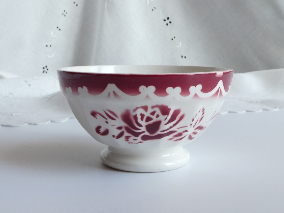 画像2: ディゴワン カフェオレボウル ローズ レッド  (2)