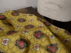 画像11: フランス ヴィンテージ ファブリック ローズメダイヨン  (11)