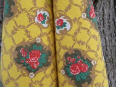 画像14: フランス ヴィンテージ ファブリック ローズメダイヨン  (14)