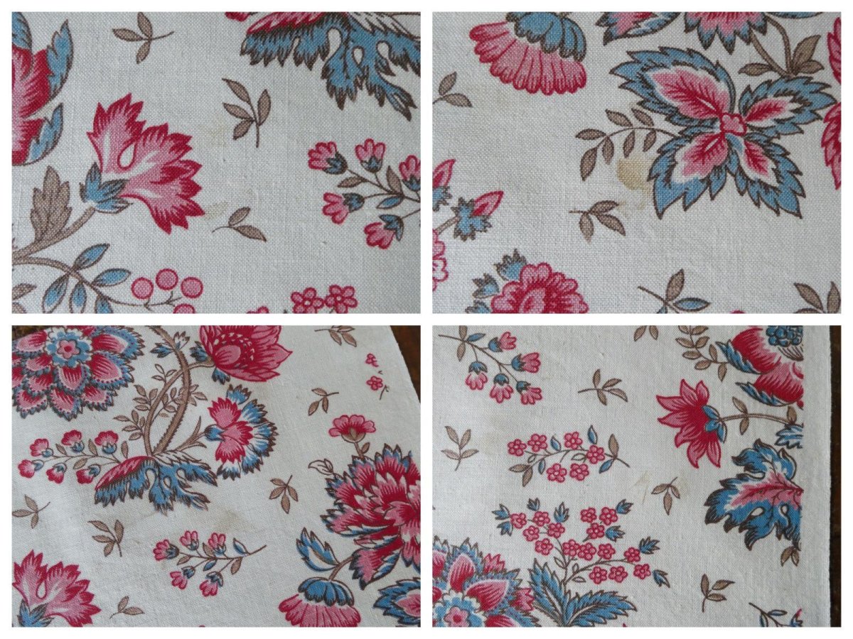 画像10: フランス アンティーク ファブリック アンディアンヌ  (10)