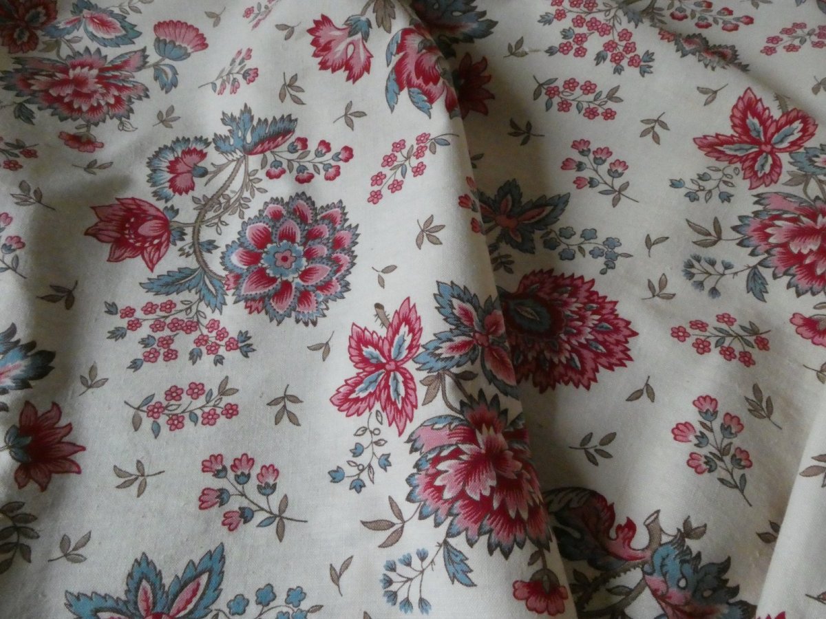 画像2: フランス アンティーク ファブリック アンディアンヌ  (2)