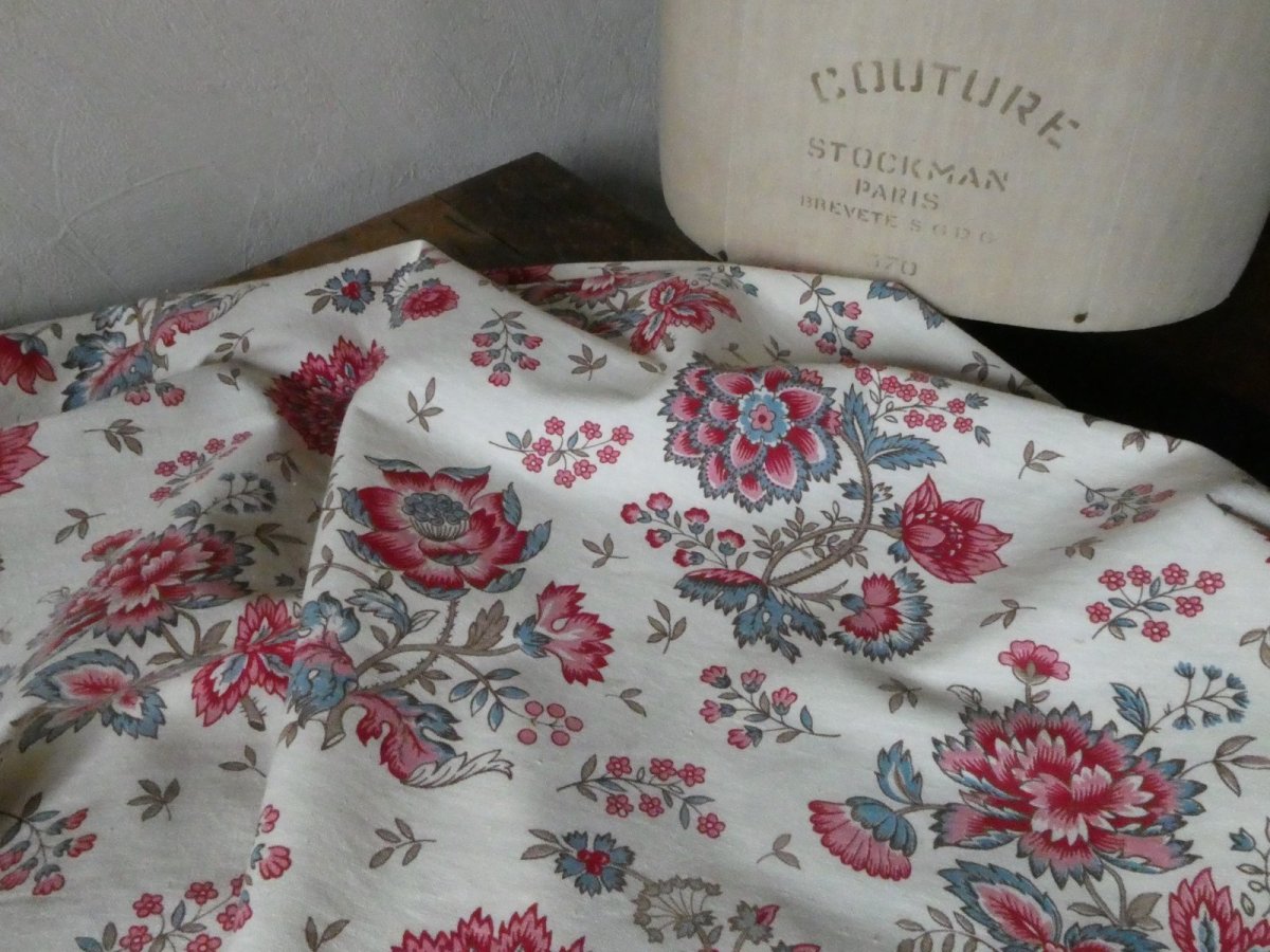 画像11: フランス アンティーク ファブリック アンディアンヌ  (11)