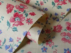 画像11: フランス ヴィンテージ ファブリック アネモネ (11)