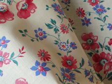 画像5: フランス ヴィンテージ ファブリック アネモネ (5)