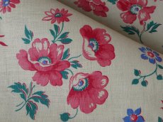 画像2: フランス ヴィンテージ ファブリック アネモネ (2)