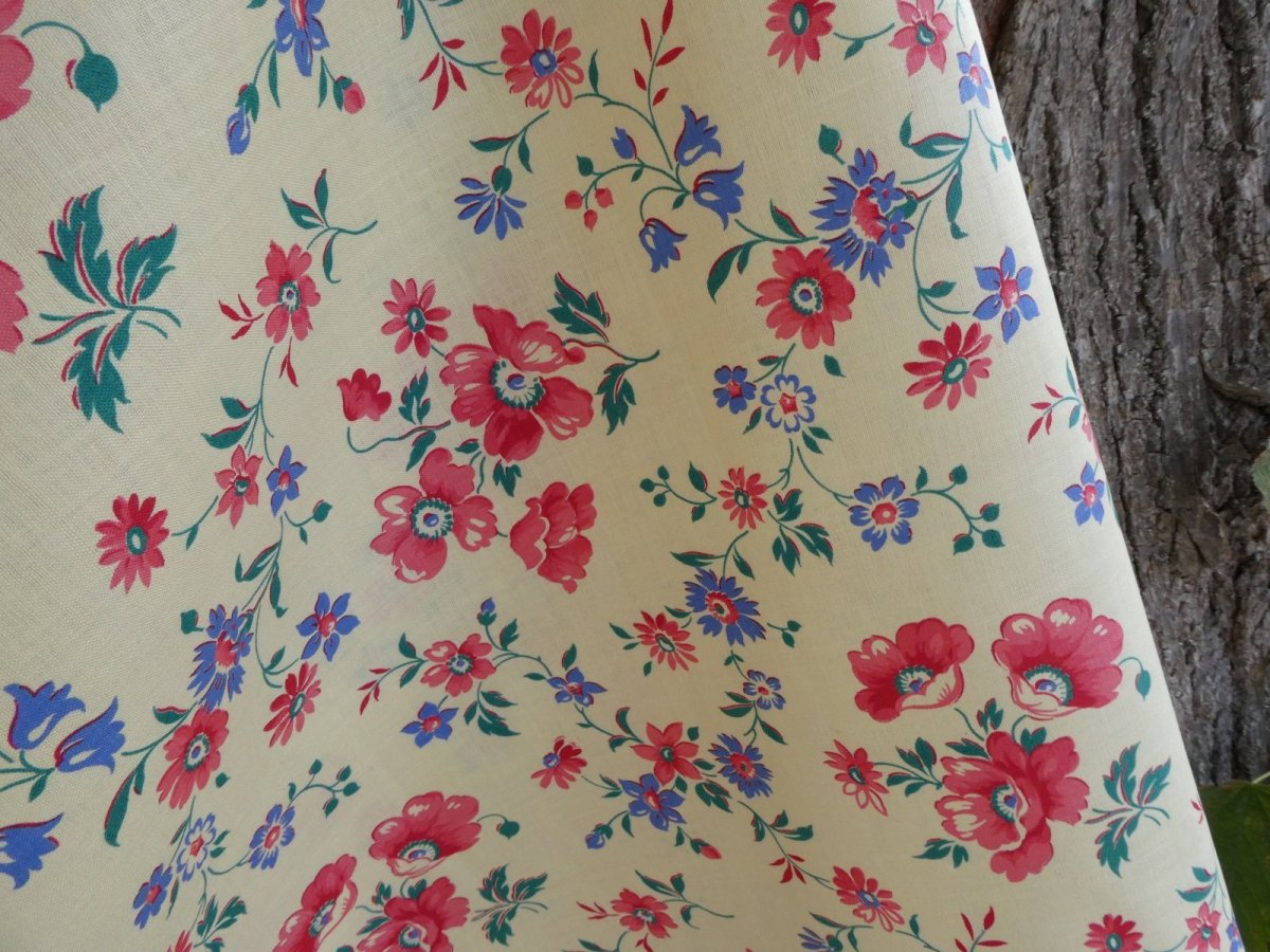 画像13: フランス ヴィンテージ ファブリック アネモネ (13)