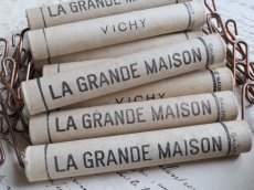 画像2: フランスアンティーク  ショッピングバッグ ハンドル LA GRANDE MAISON　(在庫8→7) (2)