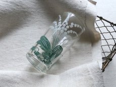 画像13: フランスアンティーク すずらんと小花のグラス　 (13)