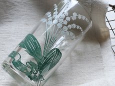 画像3: フランスアンティーク すずらんと小花のグラス　 (3)