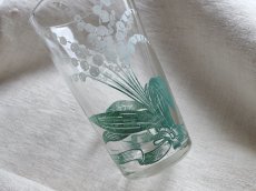 画像14: フランスアンティーク すずらんと小花のグラス　 (14)
