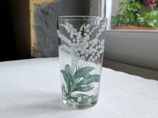 画像12: フランスアンティーク すずらんと小花のグラス　 (12)