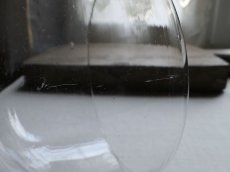 画像5: アンティーク ゆらゆらガラスのクロシェ プレート付き (5)