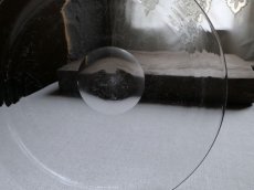 画像14: アンティーク ゆらゆらガラスのクロシェ プレート付き (14)