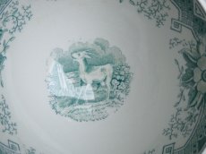 画像7: マーストリヒト カフェオレボウル '' LAITIERE '' グリーン (7)