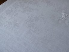 画像8: フランス アンティーク ダマスク織り セルヴィエット モノグラム FB　(在庫4→3) (8)