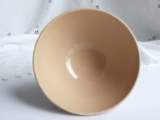 画像5: フランス アンティーク カフェオレボウル 水玉もよう モカ (5)