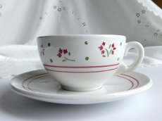 画像2: リュネヴィル カップ＆ソーサー 小花のステンシル A (2)