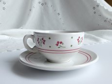 画像16: リュネヴィル カップ＆ソーサー 小花のステンシル A (16)