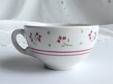 画像5: リュネヴィル カップ＆ソーサー 小花のステンシル 2客セット (5)