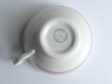 画像9: リュネヴィル カップ＆ソーサー 小花のステンシル 2客セット (9)
