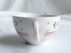 画像14: リュネヴィル カップ＆ソーサー 小花のステンシル 2客セット (14)