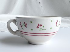 画像15: リュネヴィル カップ＆ソーサー 小花のステンシル 2客セット (15)