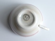 画像19: リュネヴィル カップ＆ソーサー 小花のステンシル 2客セット (19)
