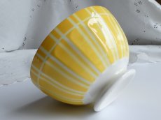 画像3: ディゴワン カフェオレボウル しましま イエロー A (3)