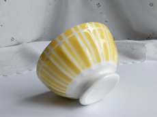 画像13: ディゴワン カフェオレボウル しましま イエロー B (13)