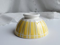 画像11: ディゴワン カフェオレボウル しましま イエロー B (11)