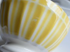 画像9: ディゴワン カフェオレボウル しましま イエロー B (9)