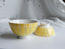 画像16: ディゴワン カフェオレボウル しましま イエロー B (16)