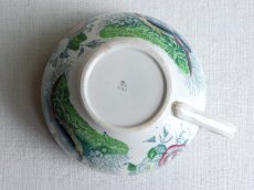 画像9: サルグミンヌ 雉のカップ＆ソーサー グリーン B (9)